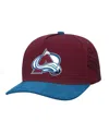 Mitchell & Ness Mitchell Ness Men's Burgundy/blue Colorado Avalanche May Flowers Pro Crown Adjustable Hat In Burgundy