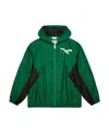 Mitchell & Ness Mitchell Ness Men's Kelly Green Philadelphia Eagles Logo Playmaker Full-zip Windbreaker Jacket In Green