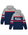 Mitchell & Ness Mitchell Ness Men's Navy Ole Miss Rebels Head Coach Pullover Hoodie In Multi