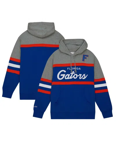 Mitchell & Ness Mitchell Ness Men's Royal Florida Gators Head Coach Pullover Hoodie In Multi