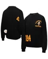 Mitchell & Ness Mitchell Ness Women's Black Tennessee Volunteers Multi-hit Crewneck Pullover Sweatshirt In Black