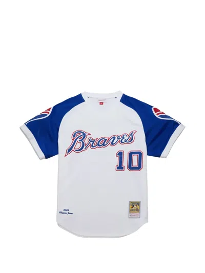 Mitchell & Ness Mlb 2004 Atlanta Braves Chipperjjones Alternate T-shirt In White