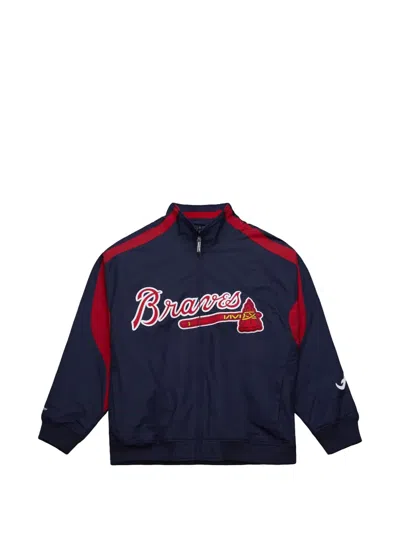 Mitchell & Ness Mlb 2005 Atlanta Braves Cooperstown Zip-up Jacket In Blue