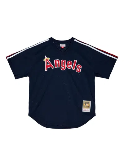 Mitchell & Ness Mlb Angels 1984 Reggie Jackson T-shirt In Blue