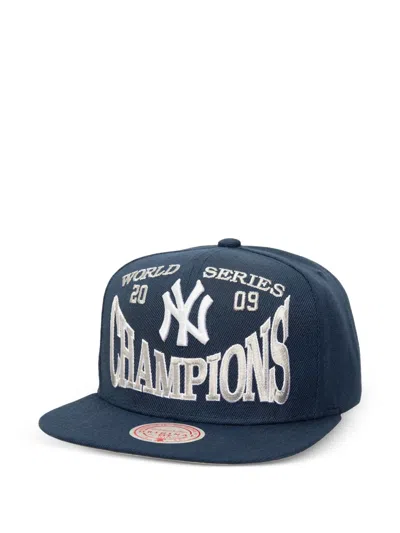 Mitchell & Ness Mlb Big Champ Snapback Cap In Blue