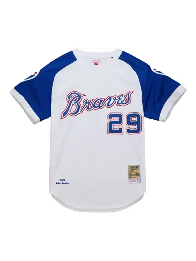 Mitchell & Ness Mlb Braves 2004 John Smoltz T-shirt In White