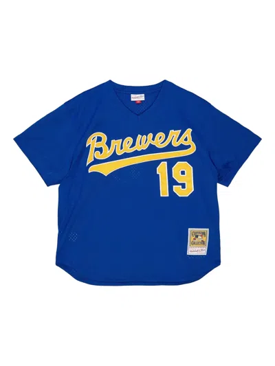 Mitchell & Ness Mlb Brewers 1991 Robin Yount T-shirt In Blue