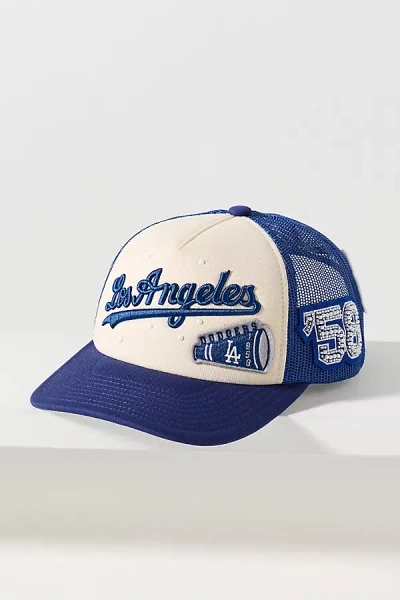 Mitchell & Ness Mlb Charm Trucker Hat In Blue