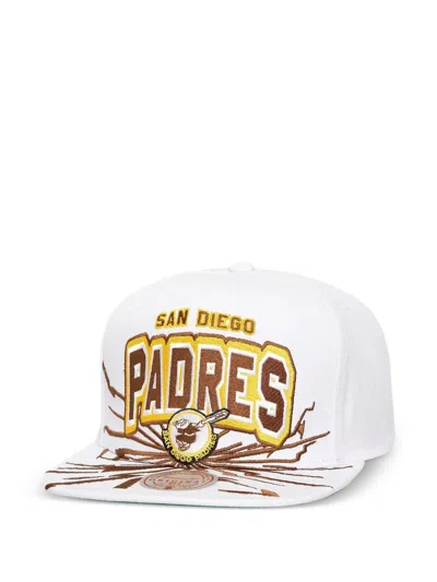 Mitchell & Ness Mlb Cooperstown Aftershock Snapback Cap In White