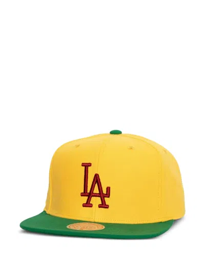 Mitchell & Ness Mlb Cooperstown Hometown Snapback Cap In Yellow