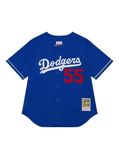 Mitchell & Ness Mlb Dodgers 2000 Orel Hershiser Shirt In Blue