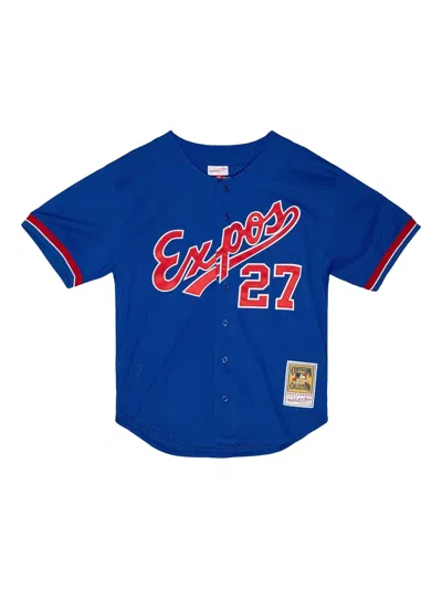 Mitchell & Ness Mlb Expos 2002 Vladimir Guerrero Shirt In Blue