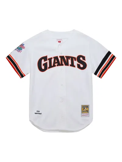Mitchell & Ness Mlb Giants 1989 Willie Clark Shirt In White