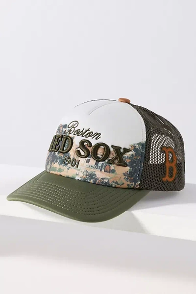 Mitchell & Ness Mlb Landscape Trucker Hat In Blue