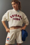 Mitchell & Ness Mlb Long-sleeve Crew-neck Pullover In White