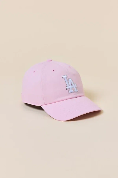 Mitchell & Ness Mlb Los Angeles Dodgers Bling Trim Dad Hat In Pink, Women's At Urban Outfitters