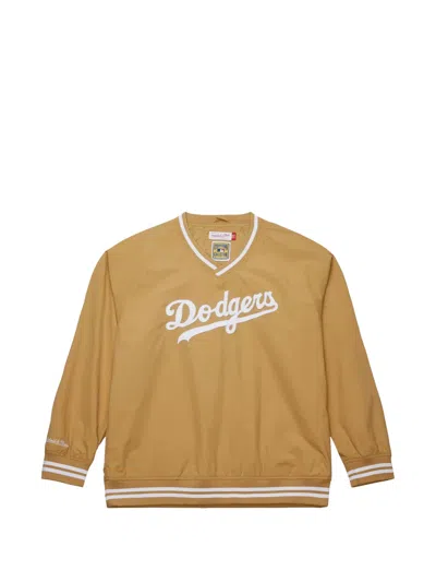 Mitchell & Ness Mlb Los Angeles Dodgers Cooperstown Pullover In Brown