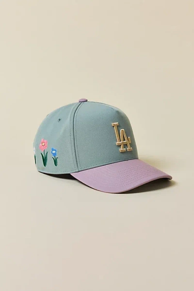Mitchell & Ness Mlb Los Angeles Dodgers In Bloom Snapback Hat In Green, Men's At Urban Outfitters In Multi