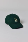 Mitchell & Ness Mlb Los Angeles Dodgers Logo Dad Hat In Dark Green, Men's At Urban Outfitters In Green