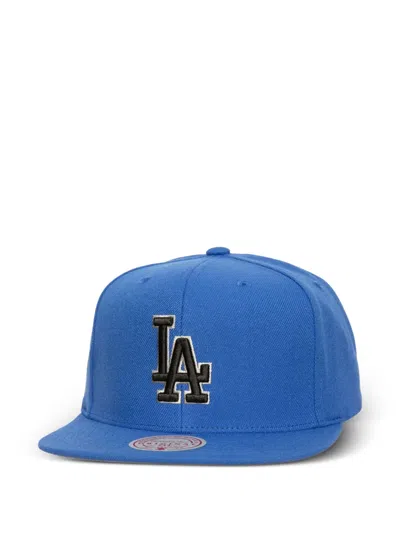 Mitchell & Ness Mlb Los Angeles Dodgers Logo-eclipse Snapback Cap In Blue