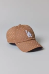 Mitchell & Ness Mlb Los Angeles Dodgers Polka Dot Dad Hat In Tan, Women's At Urban Outfitters In Brown