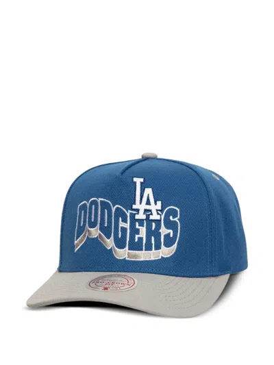 Mitchell & Ness Mlb Los Angeles Dodgers Wavy Pro Snapback Cap In Blue