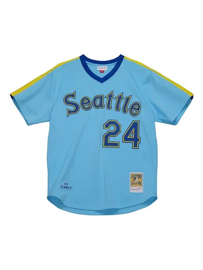 Mitchell & Ness Mlb Mariners 2010 Ken Griffey Jr T-shirt In Blue