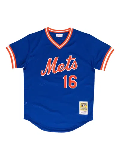 Mitchell & Ness Mlb Mets 1986 Dwight Gooden T-shirt In Blue