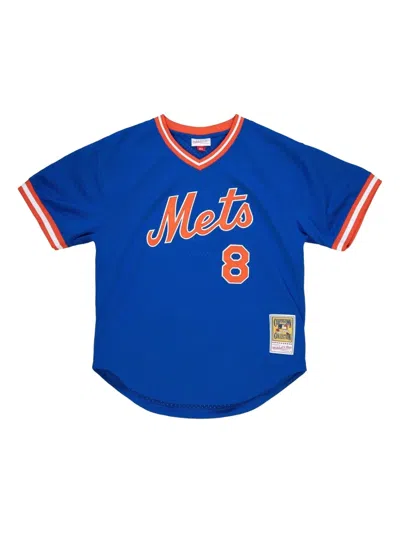 Mitchell & Ness Mlb Mets 1986 Gary Carter T-shirt In Blue