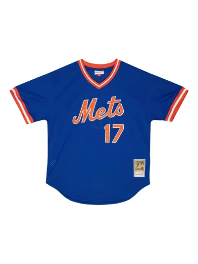 Mitchell & Ness Mlb Mets 1986 Keith Hernandez T-shirt In Blue
