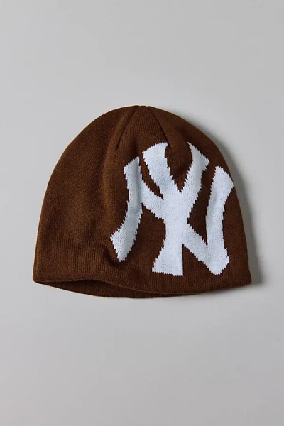Mitchell & Ness Mlb New York Yankees Beanie In Brown, Men's At Urban Outfitters