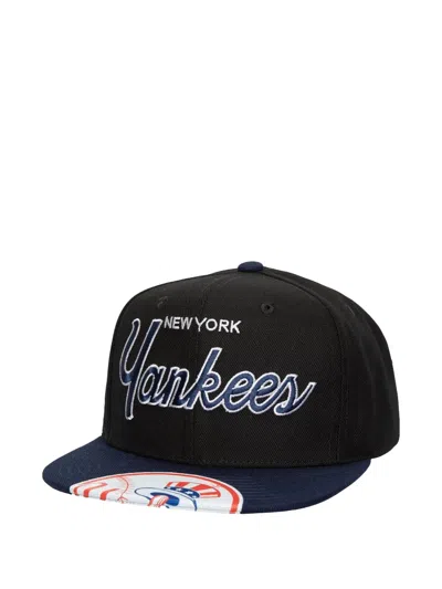 Mitchell & Ness Mlb New York Yankees Big Mouth Snapback Cap In Black