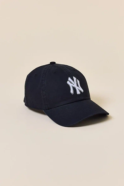 Mitchell & Ness Mlb New York Yankees Bling Trim Dad Hat In Black, Women's At Urban Outfitters