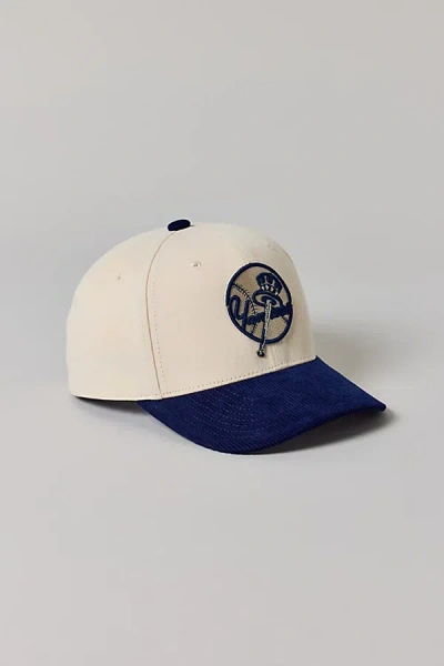 Mitchell & Ness Mlb New York Yankees Cord Snapback Hat In Navy, Men's At Urban Outfitters In Blue