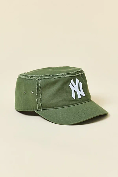 Mitchell & Ness Mlb New York Yankees Distressed Scout Hat In Olive, Men's At Urban Outfitters In Green