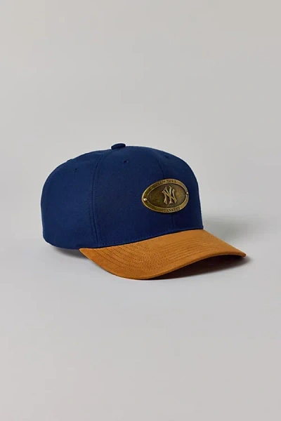 Mitchell & Ness Mlb New York Yankees Metal Logo Tag Hat In Navy, Men's At Urban Outfitters In Blue