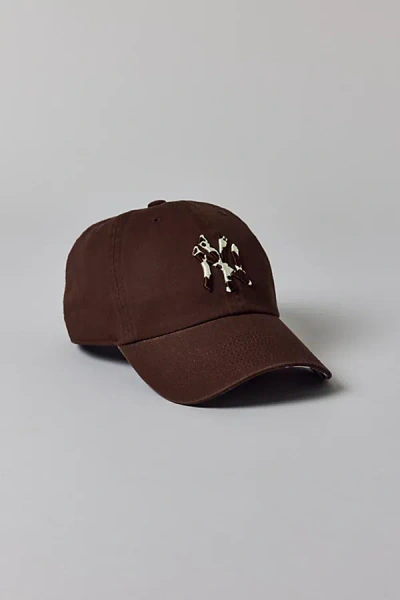 Mitchell & Ness Mlb New York Yankees Patterned Logo Hat In Brown, Women's At Urban Outfitters