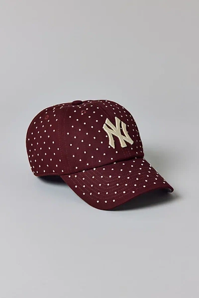 Mitchell & Ness Mlb New York Yankees Polka Dot Dad Hat In Brown, Women's At Urban Outfitters