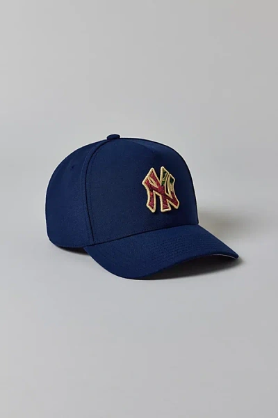 Mitchell & Ness Mlb New York Yankees Tapestry Logo Hat In Navy, Men's At Urban Outfitters In Blue