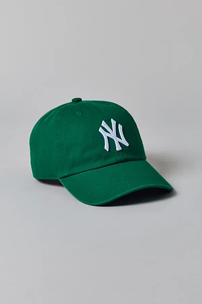 Mitchell & Ness Mlb New York Yankees Tonal Logo Dad Hat In Bright Green, Men's At Urban Outfitters