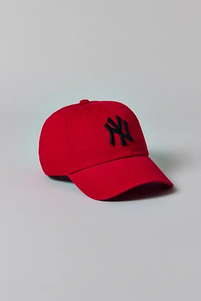 Mitchell & Ness Mlb New York Yankees Tonal Logo Dad Hat In Red, Men's At Urban Outfitters