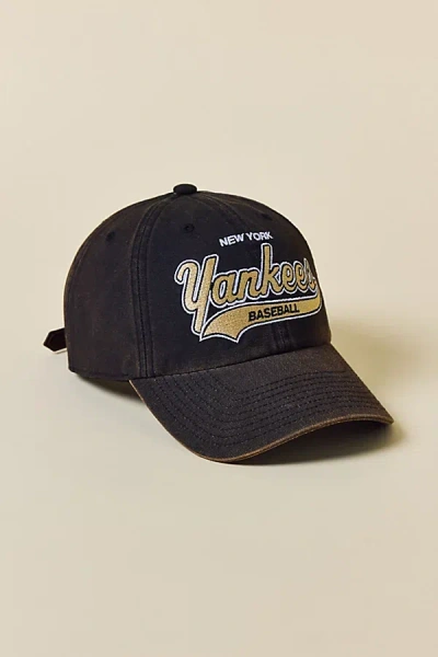 Mitchell & Ness Mlb New York Yankees Washed Dad Hat In Black, Men's At Urban Outfitters In Brown