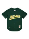 Mitchell & Ness "mlb Oakland Athletics 1997 Jose Canseco" Baseball Shirt In Green