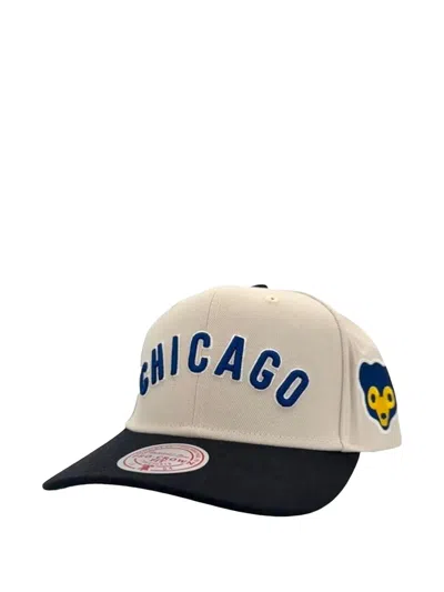 Mitchell & Ness Mlb Off Word Pro Cooperstown Cubs Logo Plaque Cap In Neutral