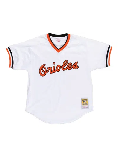 Mitchell & Ness Mlb Orioles 1985 Cal Ripken Jr T-shirt In White