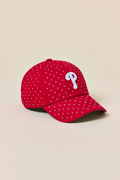 Mitchell & Ness Mlb Philadelphia Phillies Polka Dot Dad Hat In Red, Women's At Urban Outfitters