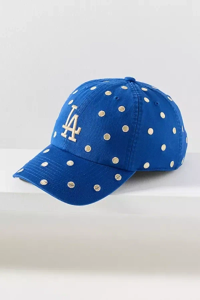 Mitchell & Ness Mlb Polka Dot Baseball Hat In Blue