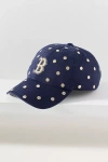 Mitchell & Ness Mlb Polka Dot Baseball Hat In Red