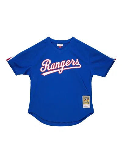 Mitchell & Ness Mlb Rangers 1989 Nolan Ryan T-shirt In Blue