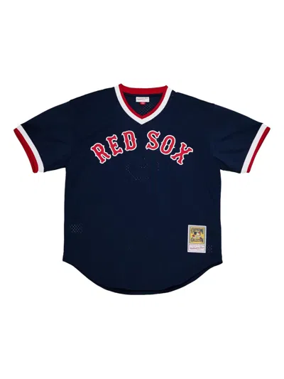 Mitchell & Ness Mlb Red Sox 1990 Ted Williams T-shirt In Blue